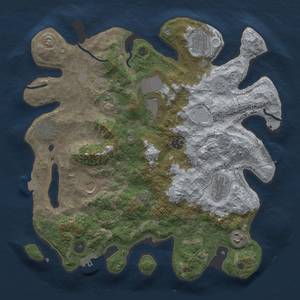 Thumbnail Rust Map: Procedural Map, Size: 3750, Seed: 21092023, 17 Monuments