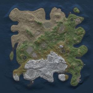 Thumbnail Rust Map: Procedural Map, Size: 3500, Seed: 1138438542, 18 Monuments