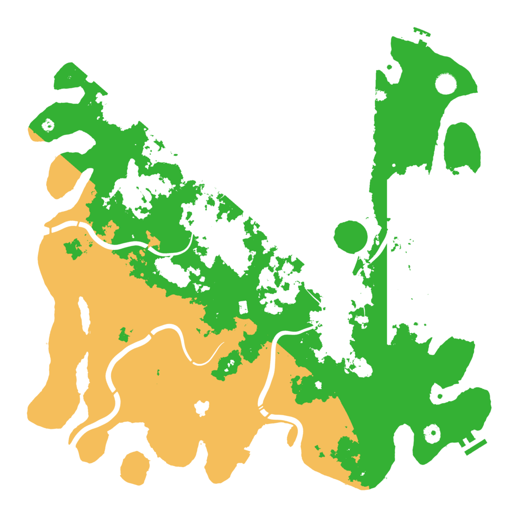 Biome Rust Map: Procedural Map, Size: 4300, Seed: 84686725