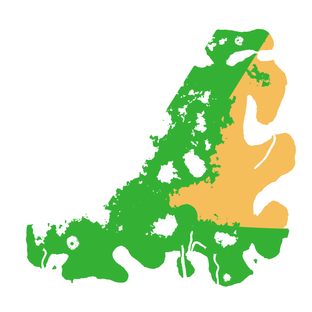 Biome Rust Map: Procedural Map, Size: 3700, Seed: 17393395