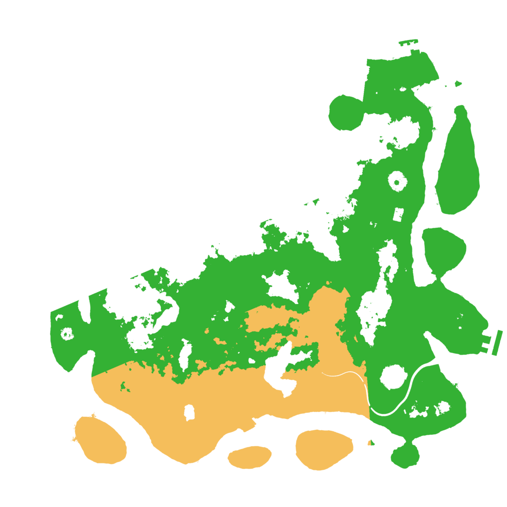 Biome Rust Map: Procedural Map, Size: 4000, Seed: 7393