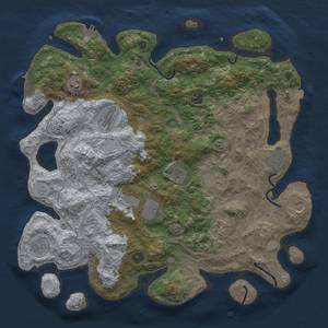 Thumbnail Rust Map: Procedural Map, Size: 4250, Seed: 926147380, 19 Monuments