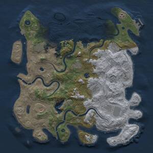 Thumbnail Rust Map: Procedural Map, Size: 4250, Seed: 37209726, 15 Monuments