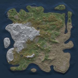 Thumbnail Rust Map: Procedural Map, Size: 4250, Seed: 77390195, 18 Monuments