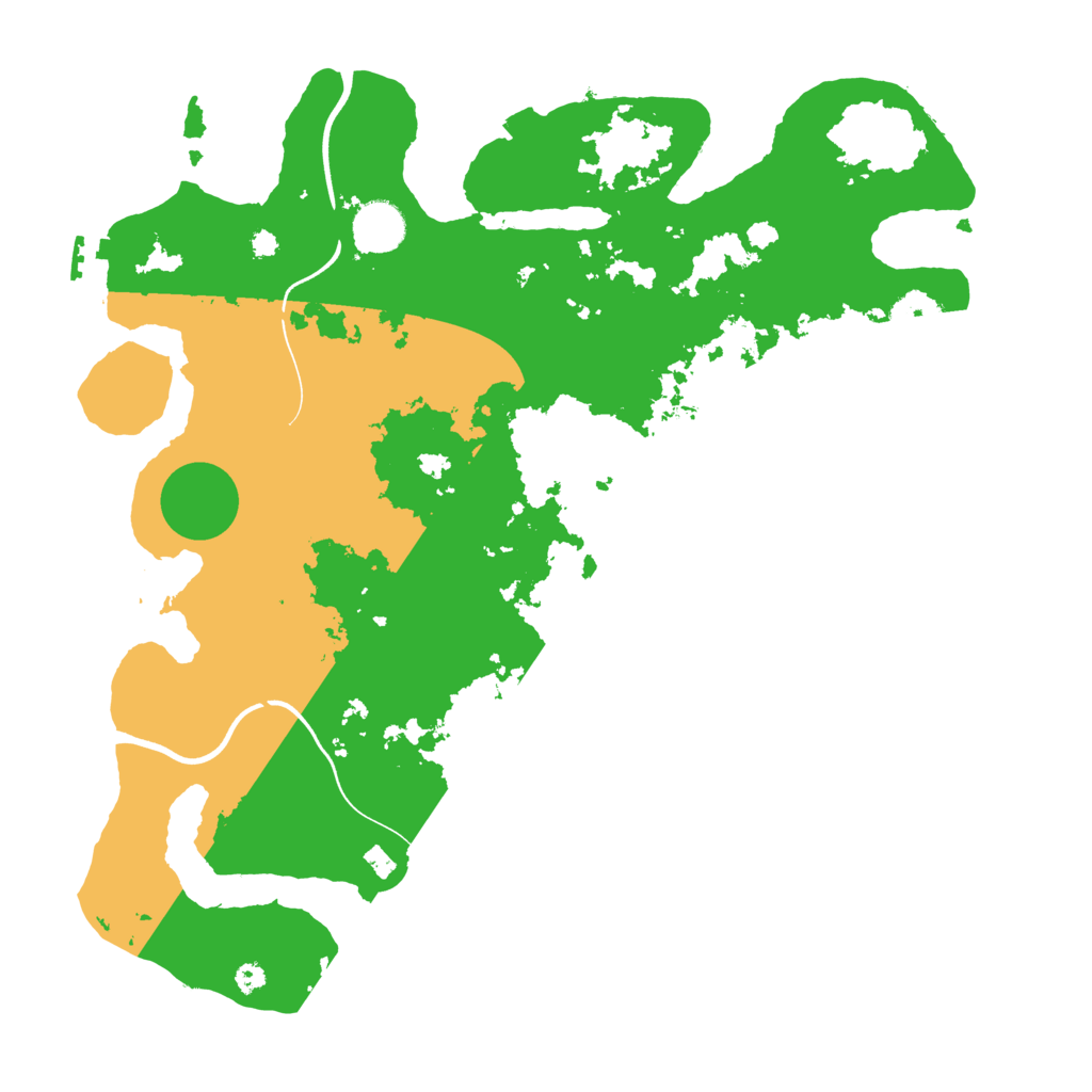 Biome Rust Map: Procedural Map, Size: 3700, Seed: 258946896
