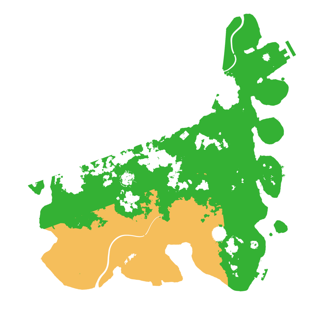 Biome Rust Map: Procedural Map, Size: 3800, Seed: 42328687