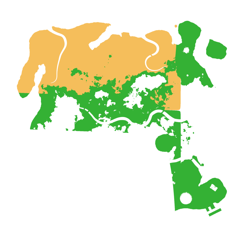 Biome Rust Map: Procedural Map, Size: 3600, Seed: 77920984