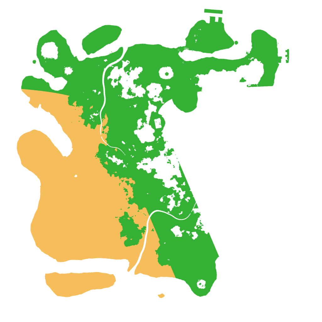 Biome Rust Map: Procedural Map, Size: 3550, Seed: 76503888