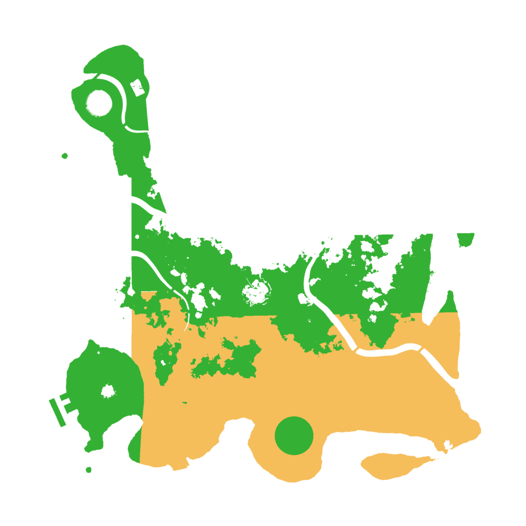 Biome Rust Map: Procedural Map, Size: 3600, Seed: 659831646