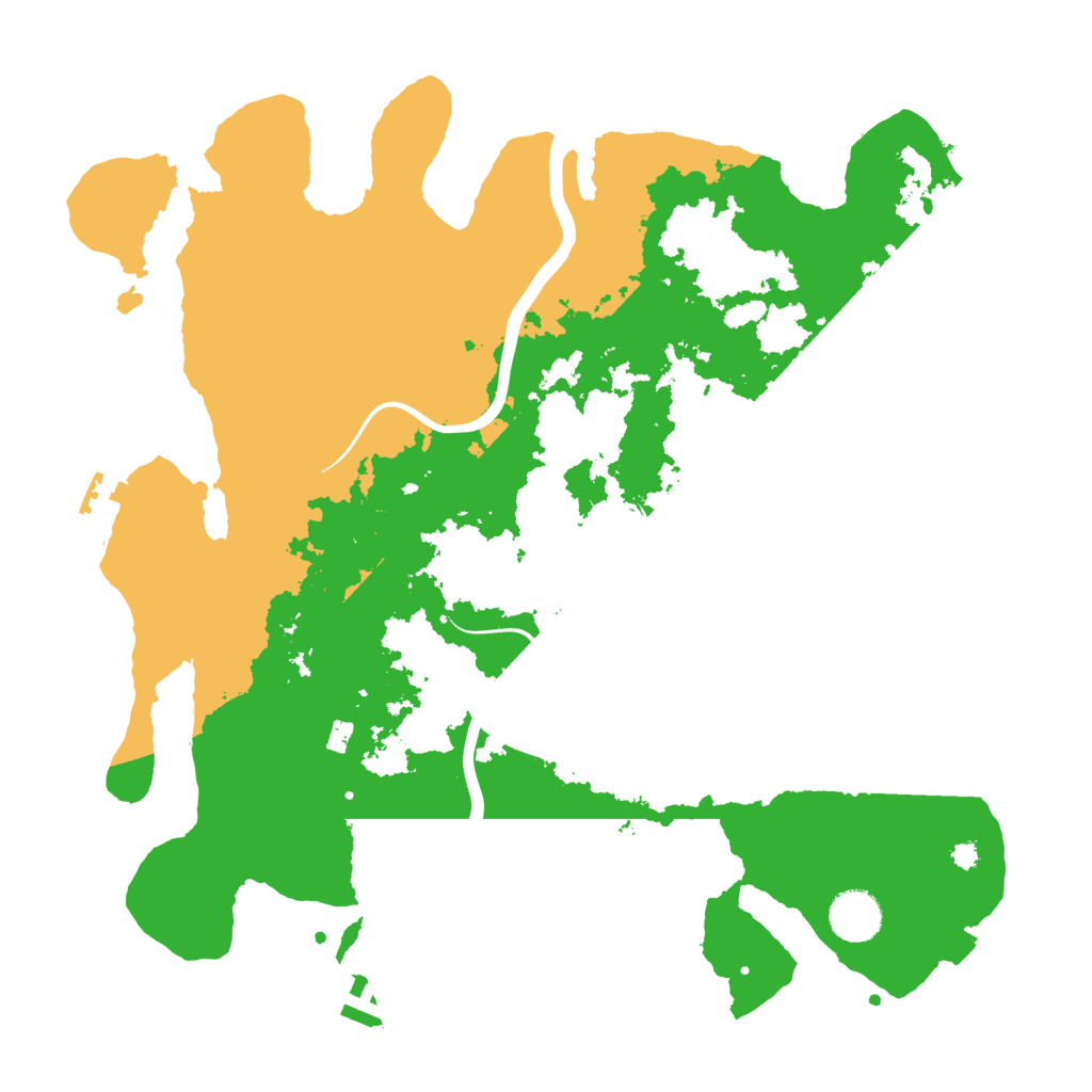 Biome Rust Map: Procedural Map, Size: 3700, Seed: 53888493