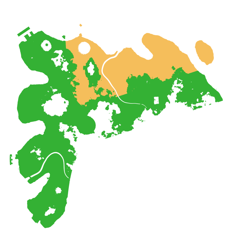 Biome Rust Map: Procedural Map, Size: 3500, Seed: 226807706