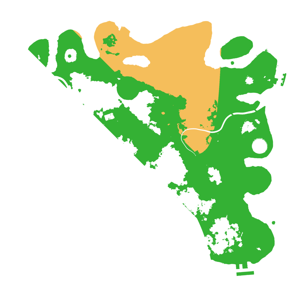 Biome Rust Map: Procedural Map, Size: 3500, Seed: 30888145