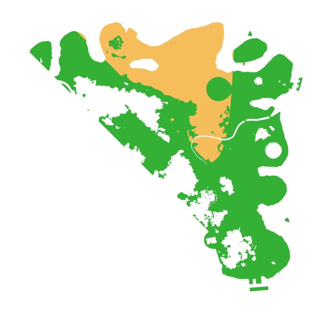 Biome Rust Map: Procedural Map, Size: 3500, Seed: 30888145