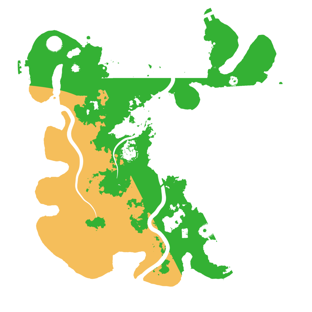 Biome Rust Map: Procedural Map, Size: 3500, Seed: 1199470469