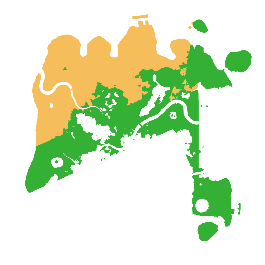 Biome Rust Map: Procedural Map, Size: 3500, Seed: 2101650460
