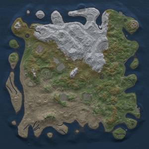 Thumbnail Rust Map: Procedural Map, Size: 4800, Seed: 164321465, 19 Monuments