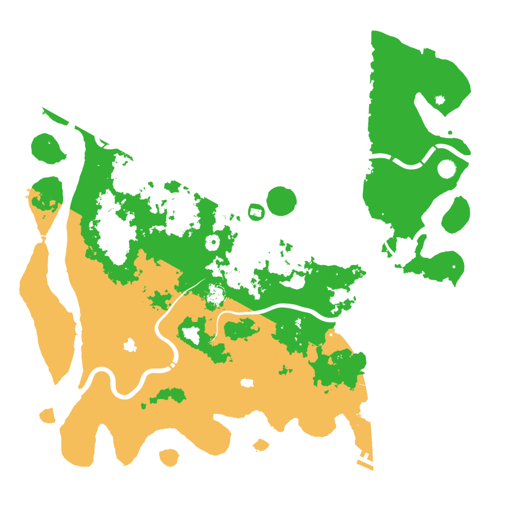Biome Rust Map: Procedural Map, Size: 4800, Seed: 164321465