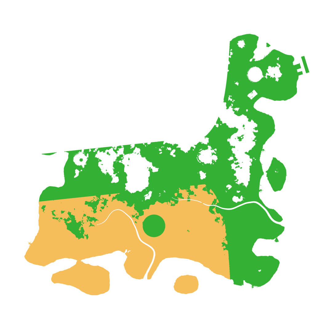 Biome Rust Map: Procedural Map, Size: 3700, Seed: 277114245