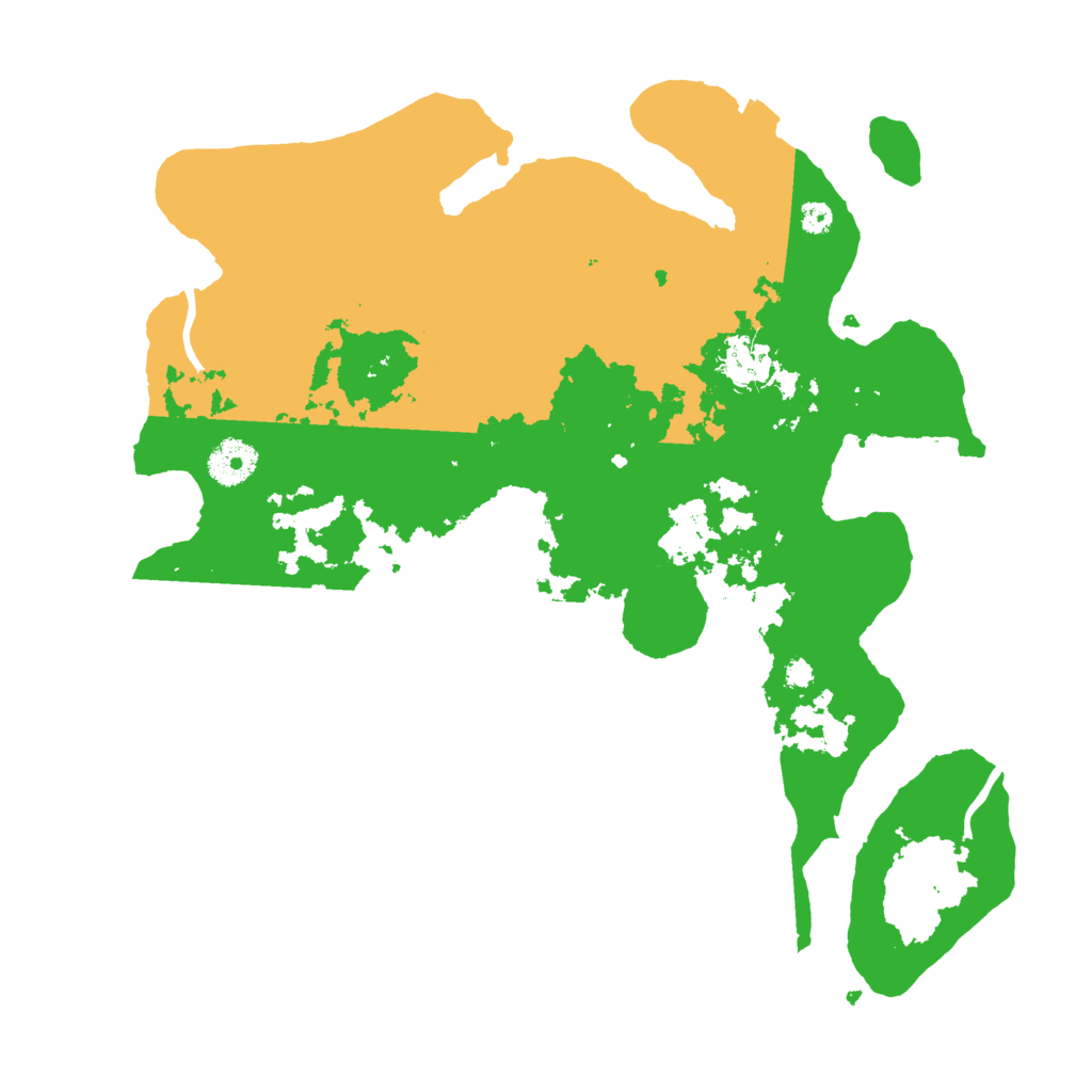 Biome Rust Map: Procedural Map, Size: 3500, Seed: 547388427