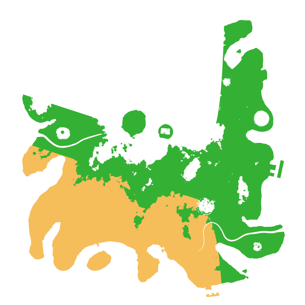 Biome Rust Map: Procedural Map, Size: 3500, Seed: 1620414876