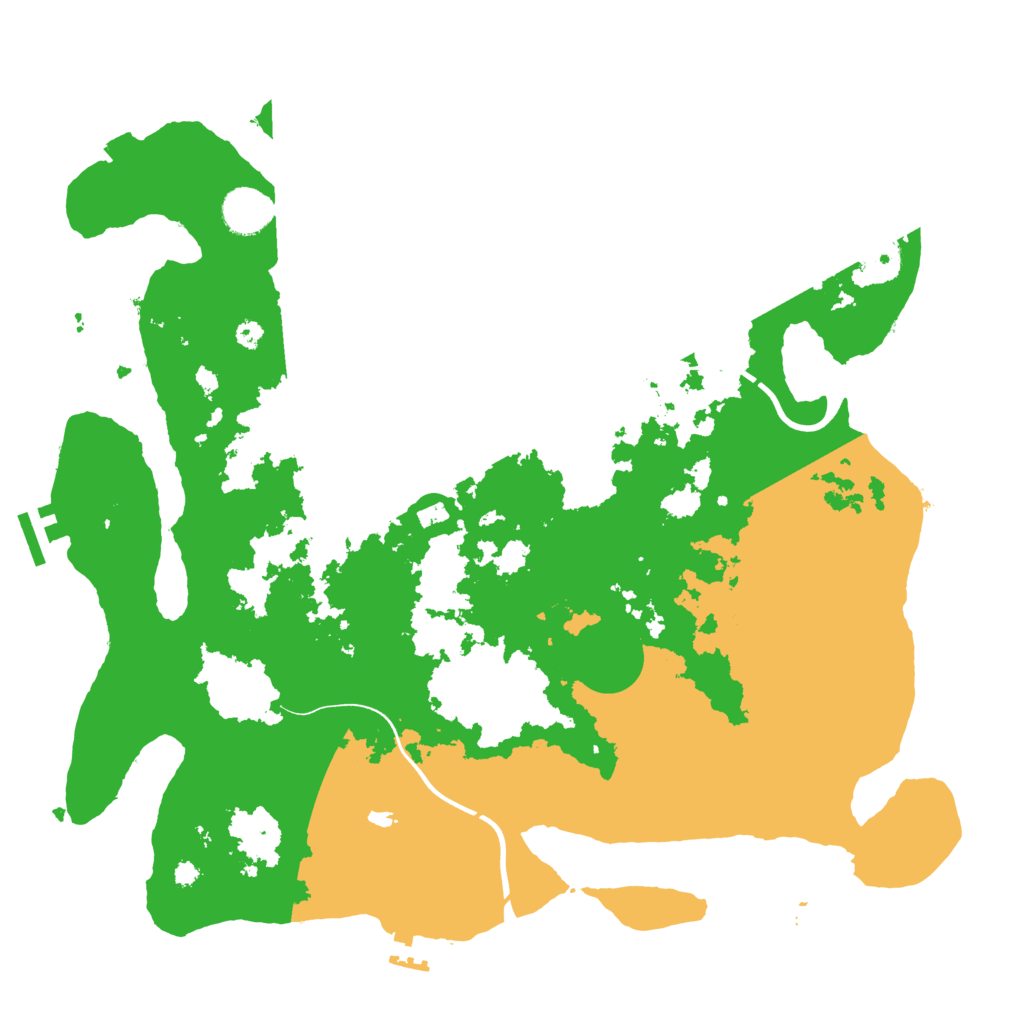 Biome Rust Map: Procedural Map, Size: 3800, Seed: 575866705