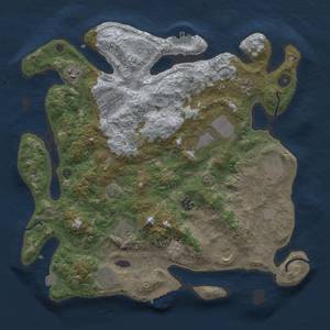 Thumbnail Rust Map: Procedural Map, Size: 3800, Seed: 575866705, 18 Monuments