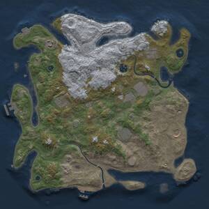 Thumbnail Rust Map: Procedural Map, Size: 3800, Seed: 575866705, 14 Monuments