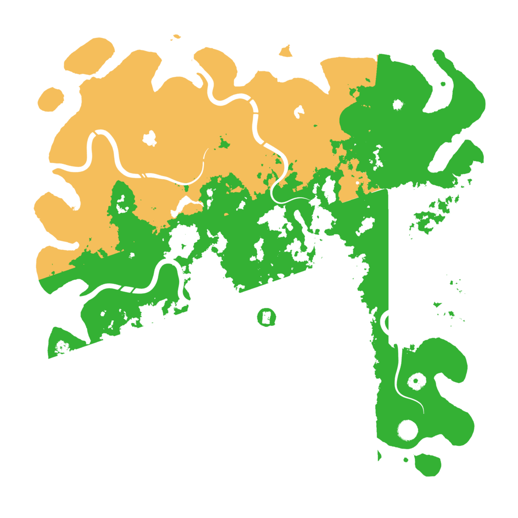 Biome Rust Map: Procedural Map, Size: 4500, Seed: 4596