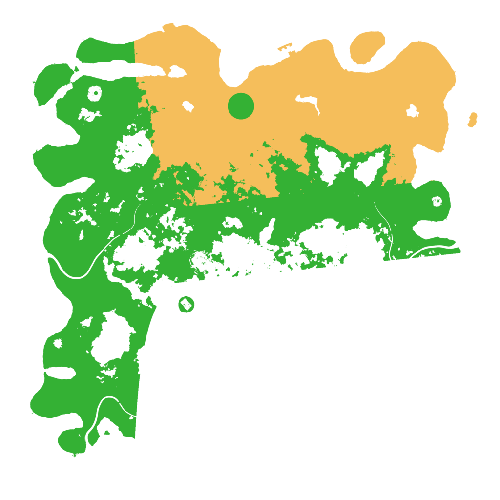 Biome Rust Map: Procedural Map, Size: 5000, Seed: 3214789