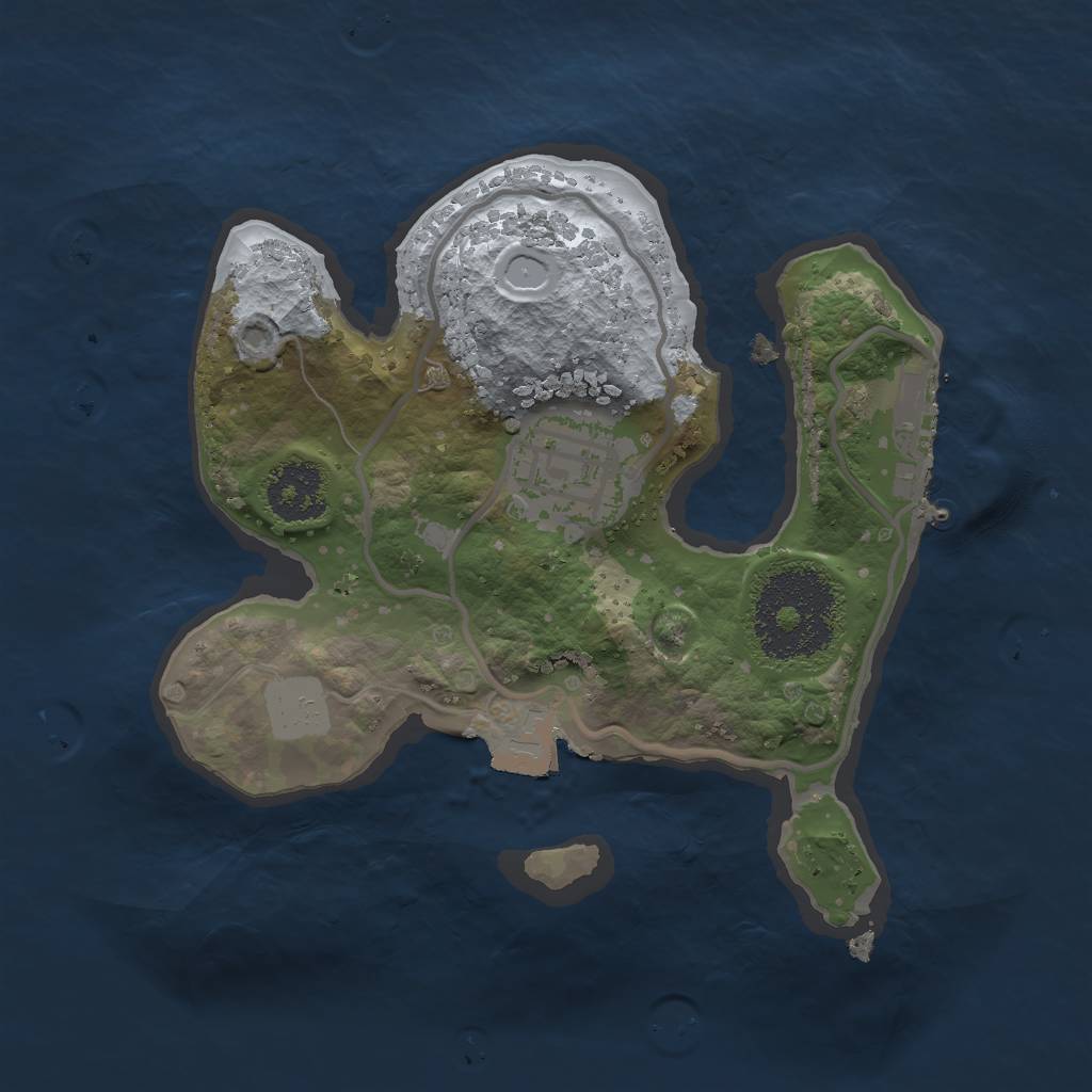 Rust Map: Procedural Map, Size: 1900, Seed: 9019230, 5 Monuments