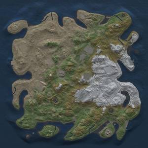 Thumbnail Rust Map: Procedural Map, Size: 4250, Seed: 1235039980, 19 Monuments