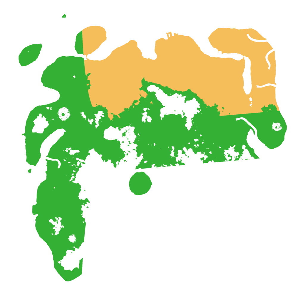 Biome Rust Map: Procedural Map, Size: 3700, Seed: 623328411