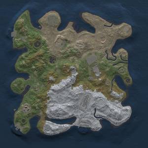 Thumbnail Rust Map: Procedural Map, Size: 3500, Seed: 1272348294, 16 Monuments