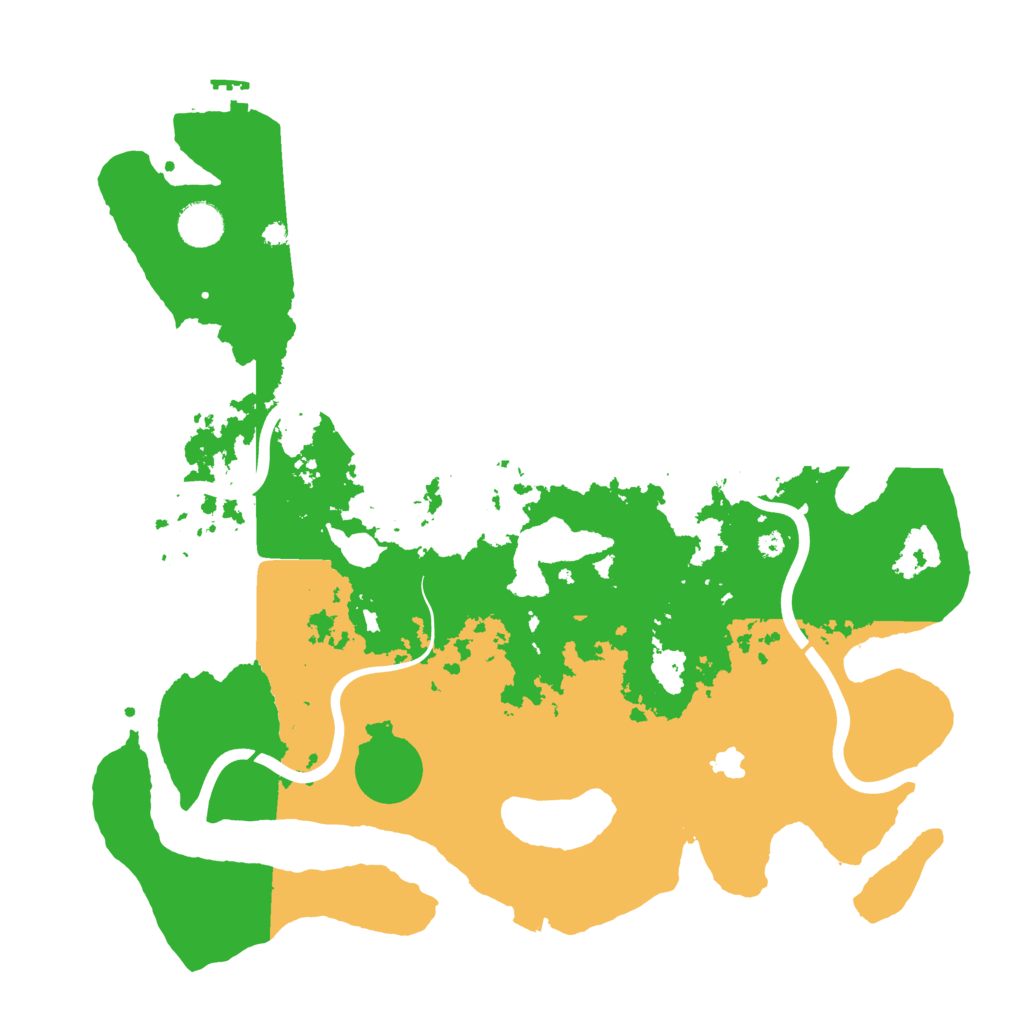 Biome Rust Map: Procedural Map, Size: 4000, Seed: 53359