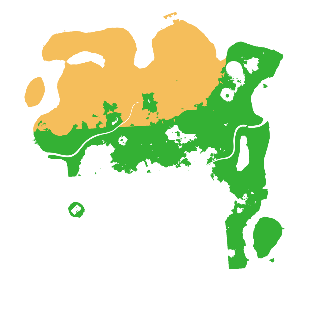 Biome Rust Map: Procedural Map, Size: 3500, Seed: 814758174