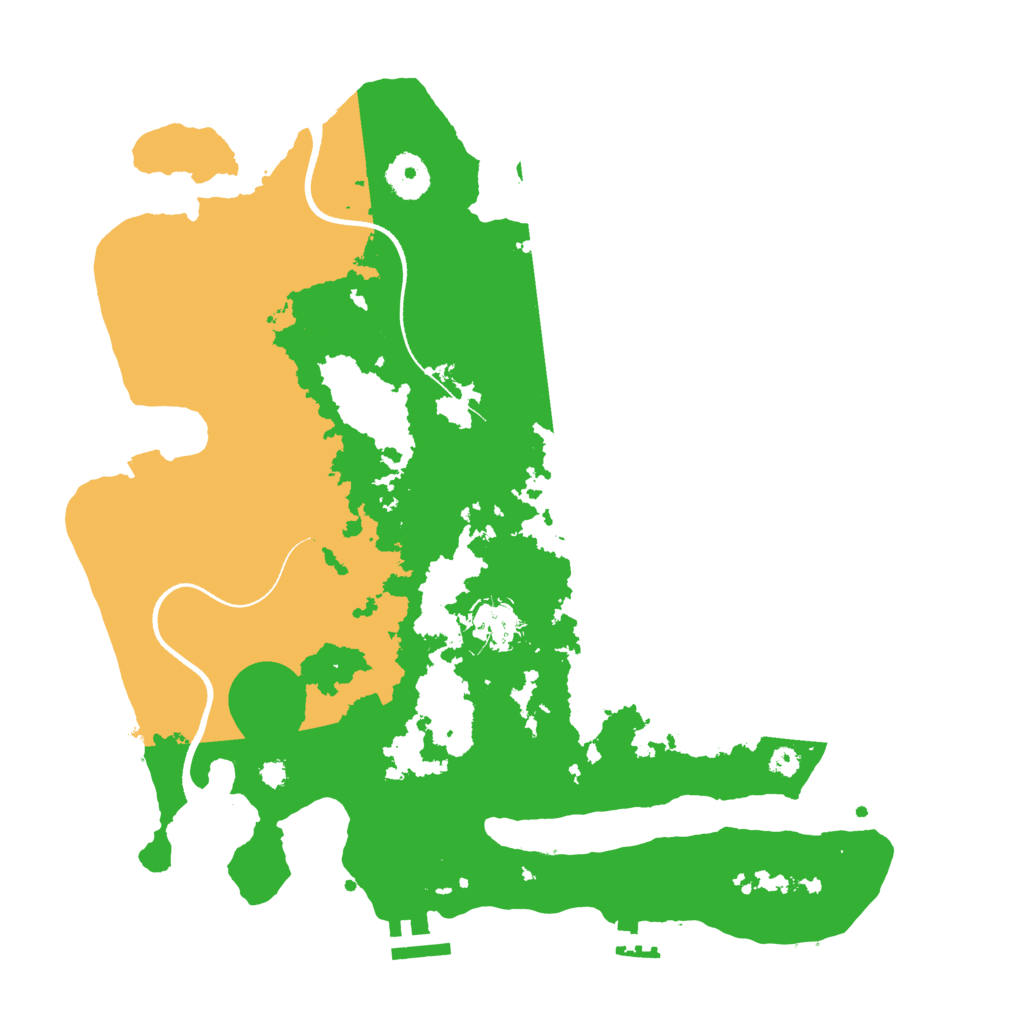 Biome Rust Map: Procedural Map, Size: 3500, Seed: 572507930