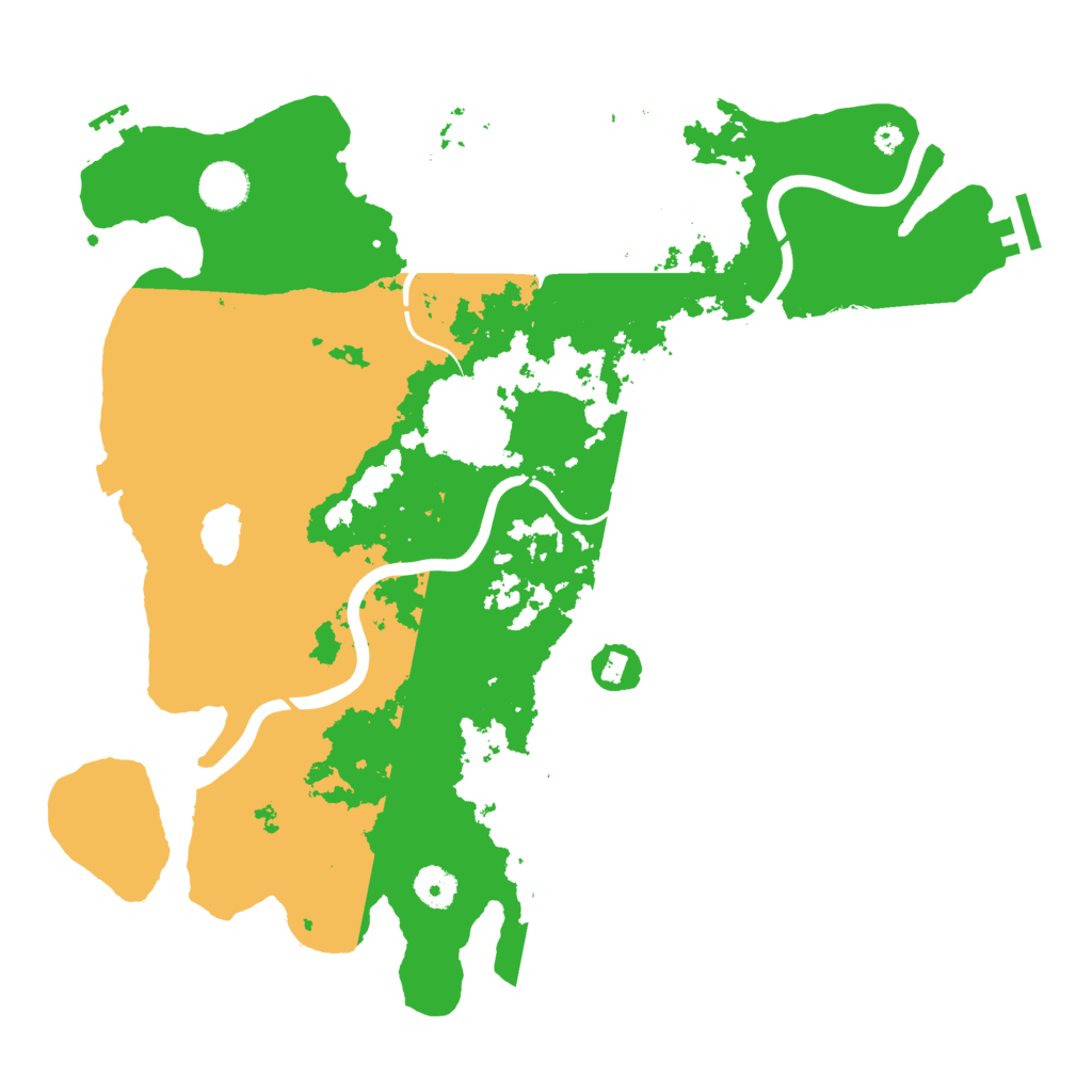 Biome Rust Map: Procedural Map, Size: 3900, Seed: 54273681