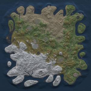 Thumbnail Rust Map: Procedural Map, Size: 4500, Seed: 5699, 19 Monuments