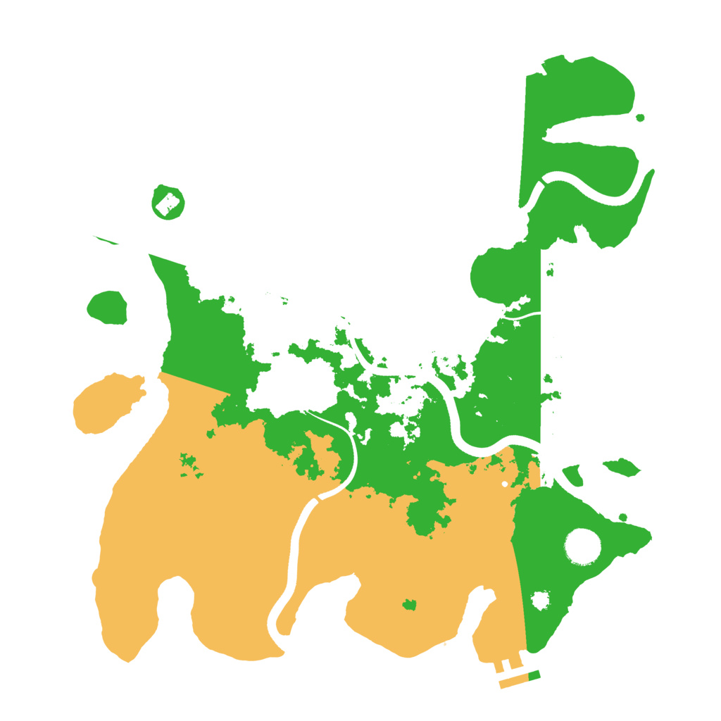 Biome Rust Map: Procedural Map, Size: 3500, Seed: 1890021414