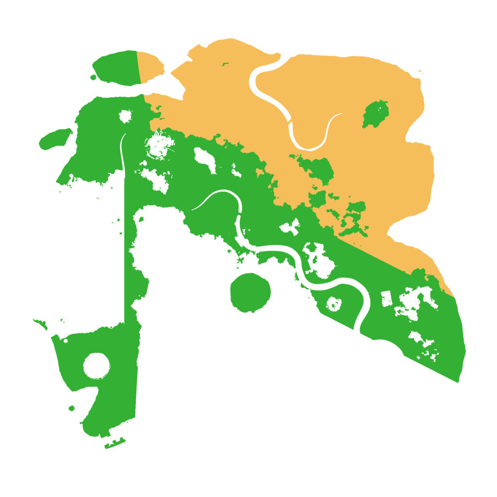 Biome Rust Map: Procedural Map, Size: 3500, Seed: 4524521