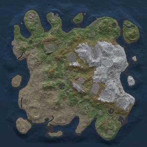 Thumbnail Rust Map: Procedural Map, Size: 3700, Seed: 1509631574, 18 Monuments