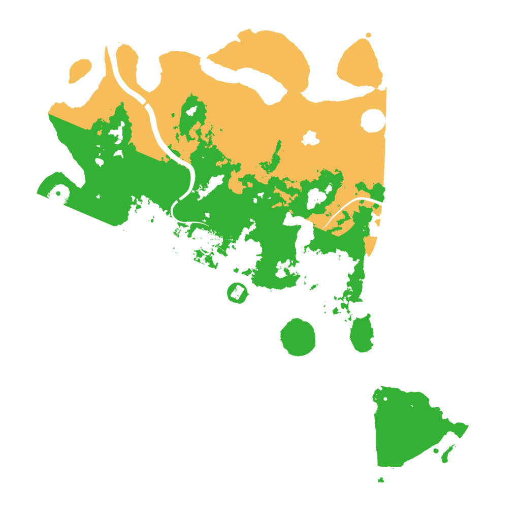 Biome Rust Map: Procedural Map, Size: 4100, Seed: 1999