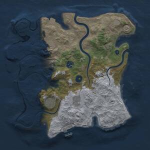 Thumbnail Rust Map: Procedural Map, Size: 3200, Seed: 386055914, 11 Monuments