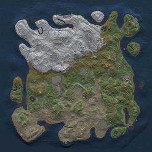 Thumbnail Rust Map: Procedural Map, Size: 4250, Seed: 24547886, 18 Monuments