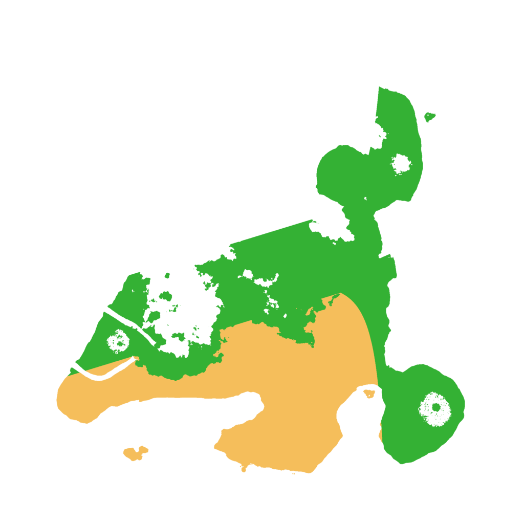 Biome Rust Map: Procedural Map, Size: 2500, Seed: 4848