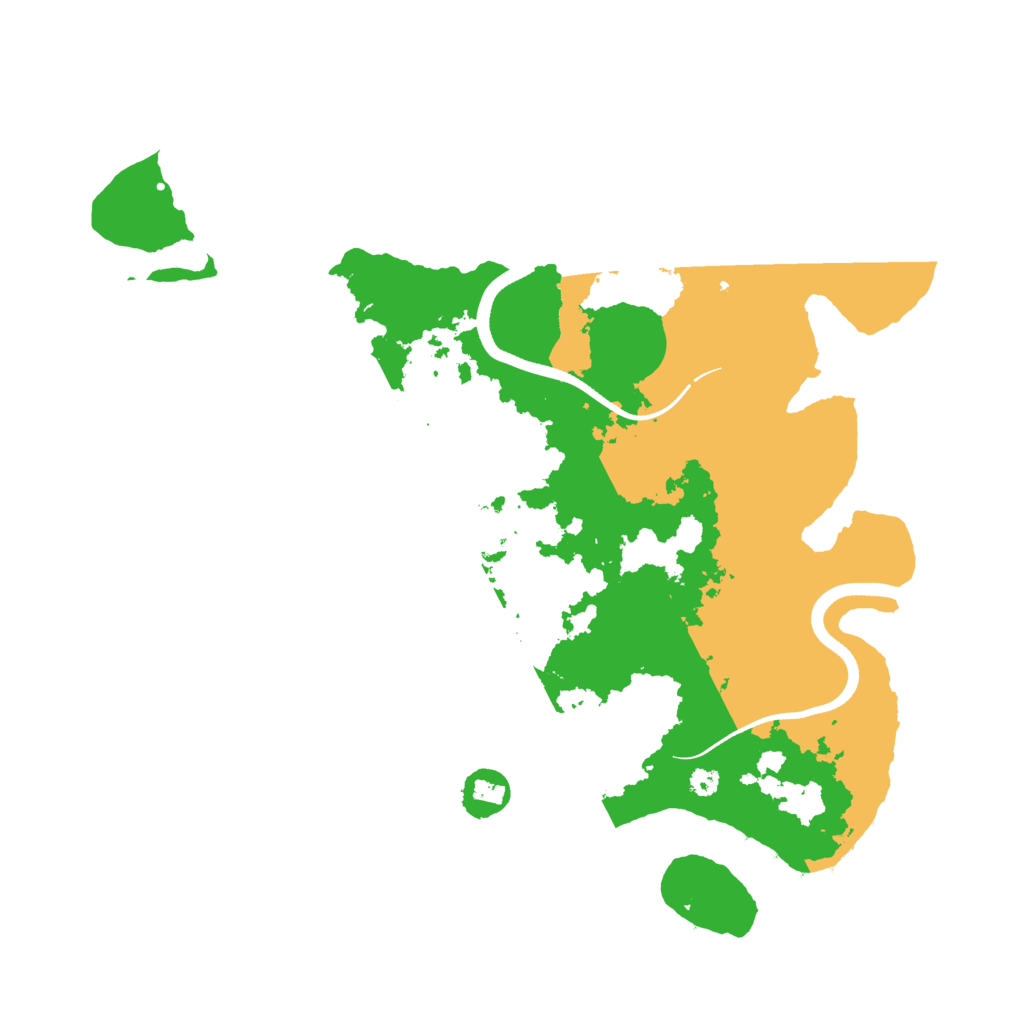 Biome Rust Map: Procedural Map, Size: 3600, Seed: 48297533