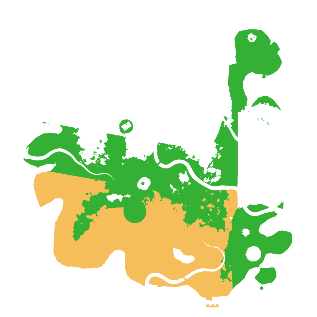 Biome Rust Map: Procedural Map, Size: 3700, Seed: 863614640