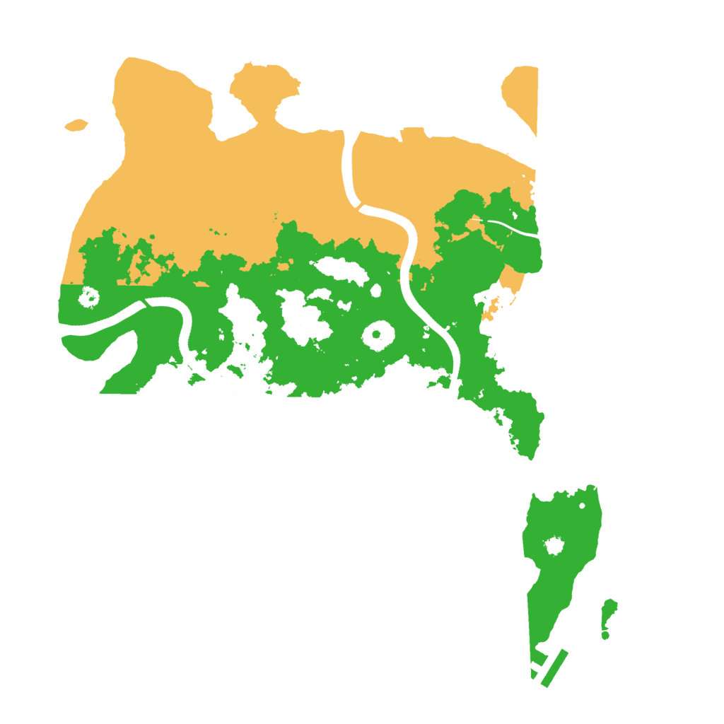 Biome Rust Map: Procedural Map, Size: 3550, Seed: 6391077