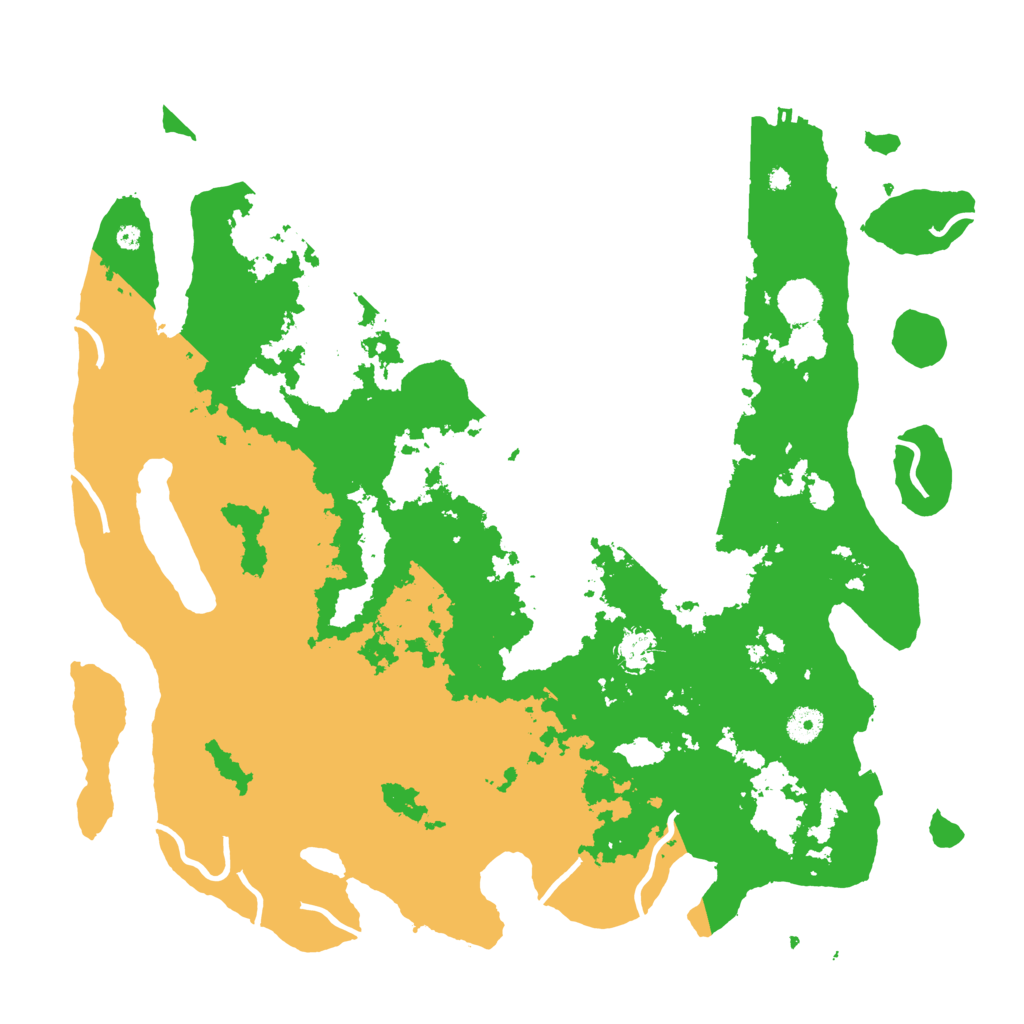 Biome Rust Map: Procedural Map, Size: 4300, Seed: 93676248