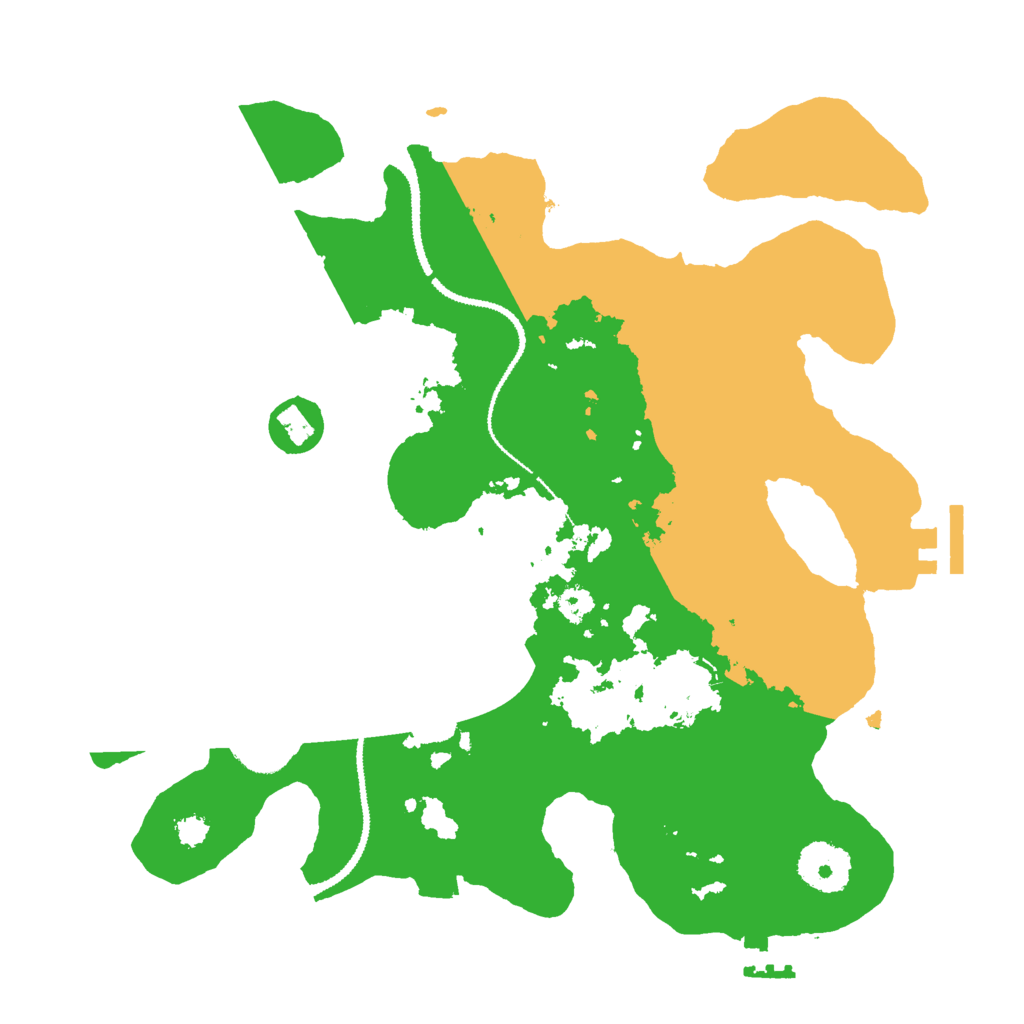 Biome Rust Map: Procedural Map, Size: 3000, Seed: 166755195